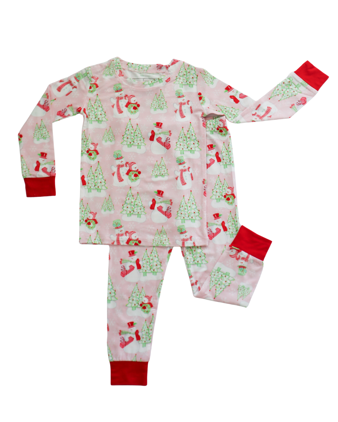 Loungewear Set - Pink Snowman