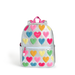 Happy Fuzzy Hearts Double Pocket Backpack