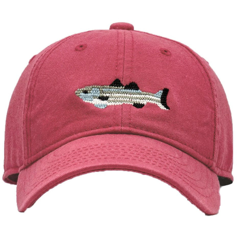Baseball Hat - Striped Bass on Red