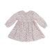 Floral patterned dress on a white background