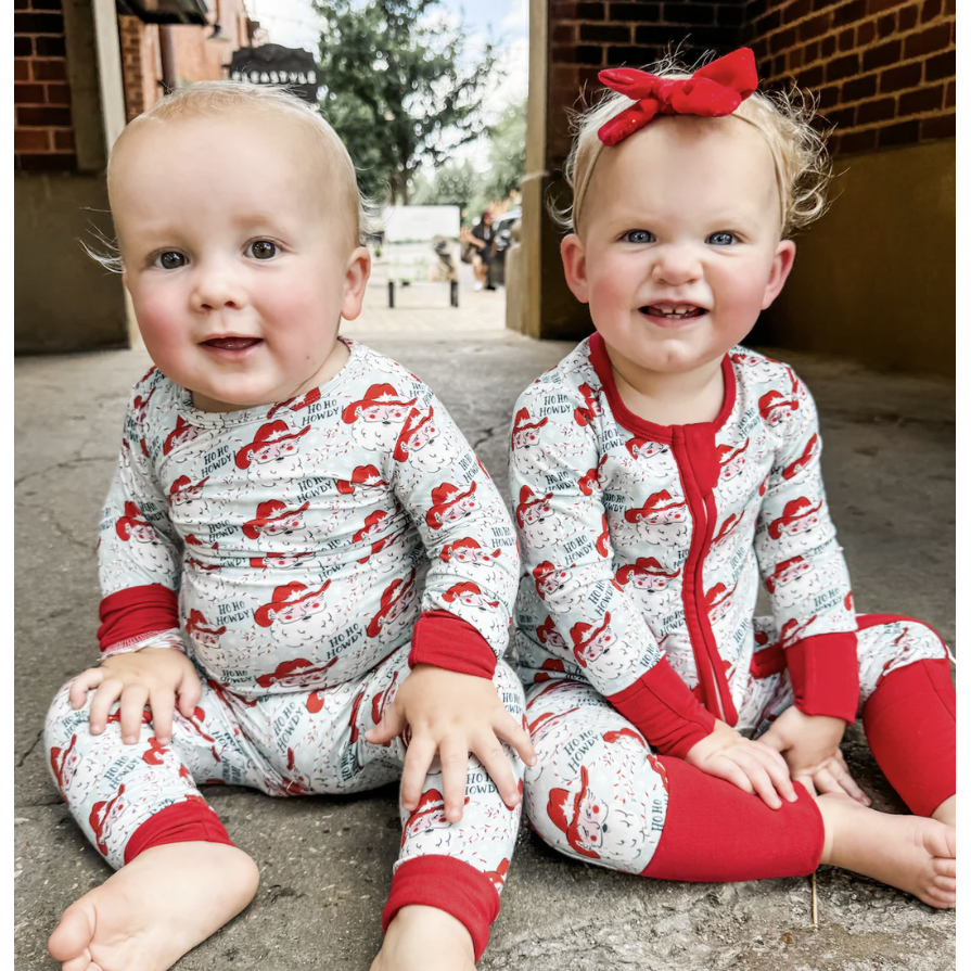 Loungewear Set - Ho Ho Howdy Santa