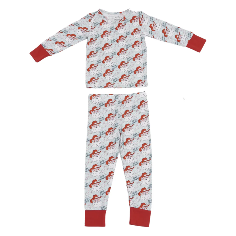 Loungewear Set - Ho Ho Howdy Santa