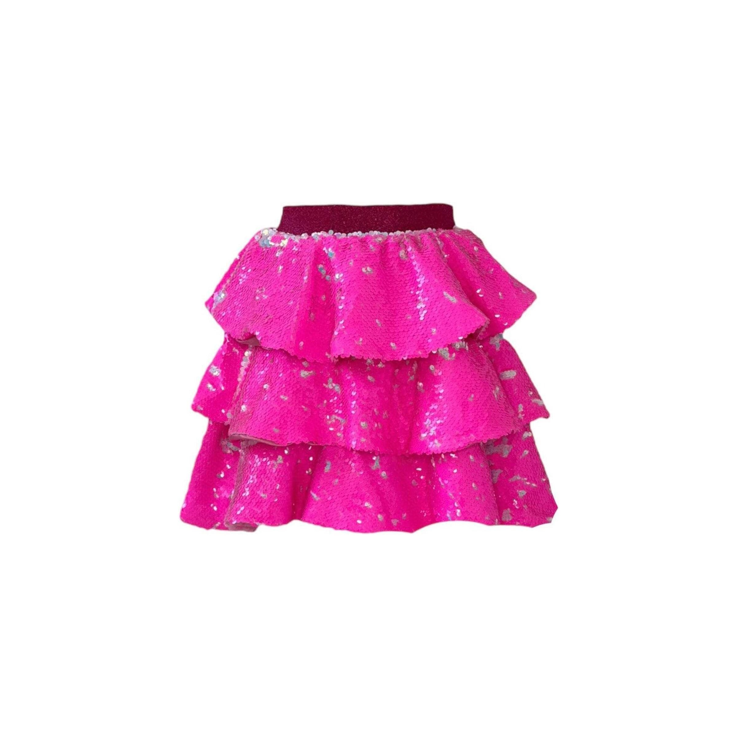 Sparkle Skirt - Hot Pink 3-Tier