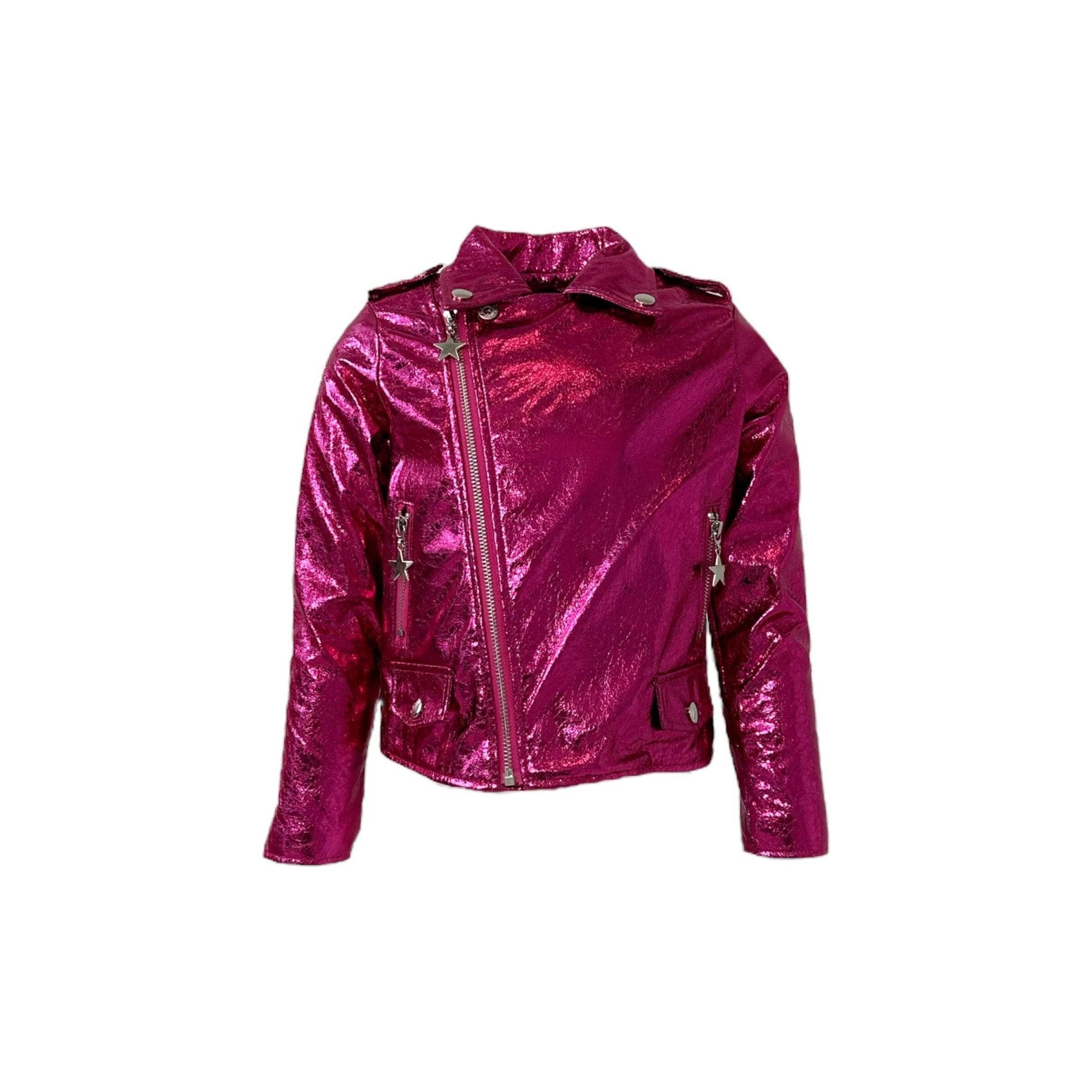 Moto Jacket - Hot Pink Metallic