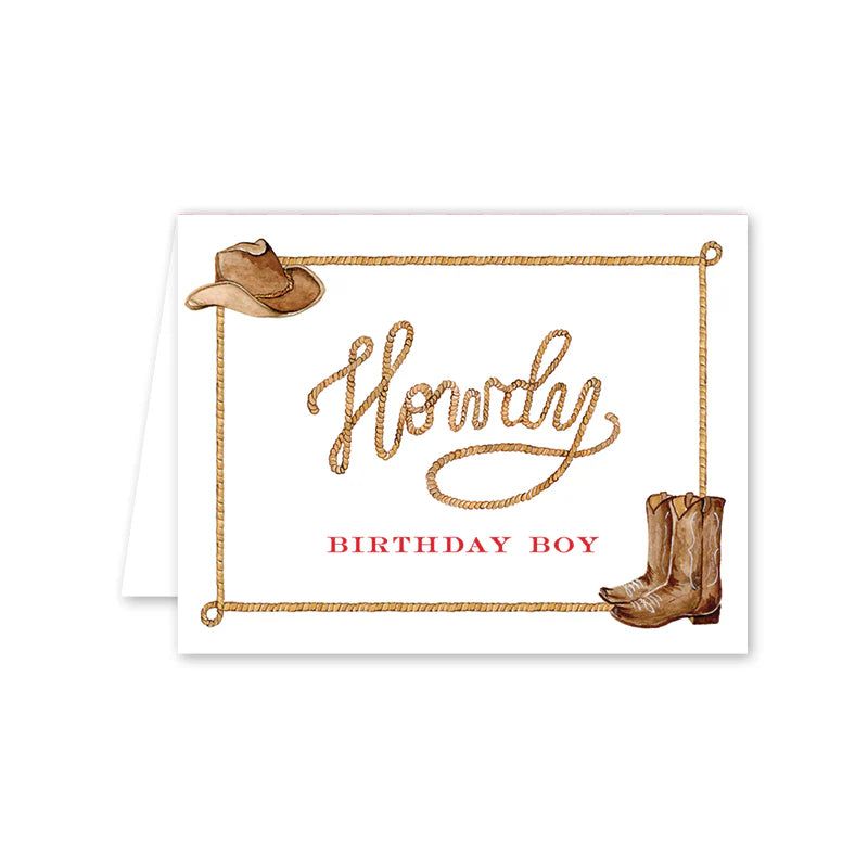 Birthday Card - Howdy
