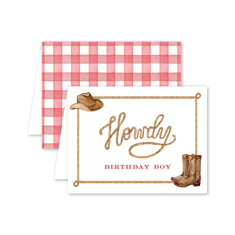 Birthday Card - Howdy