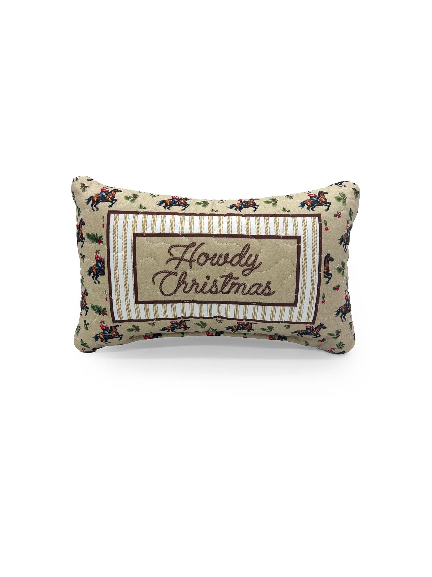 Quilted Pillow - Howdy Christmas