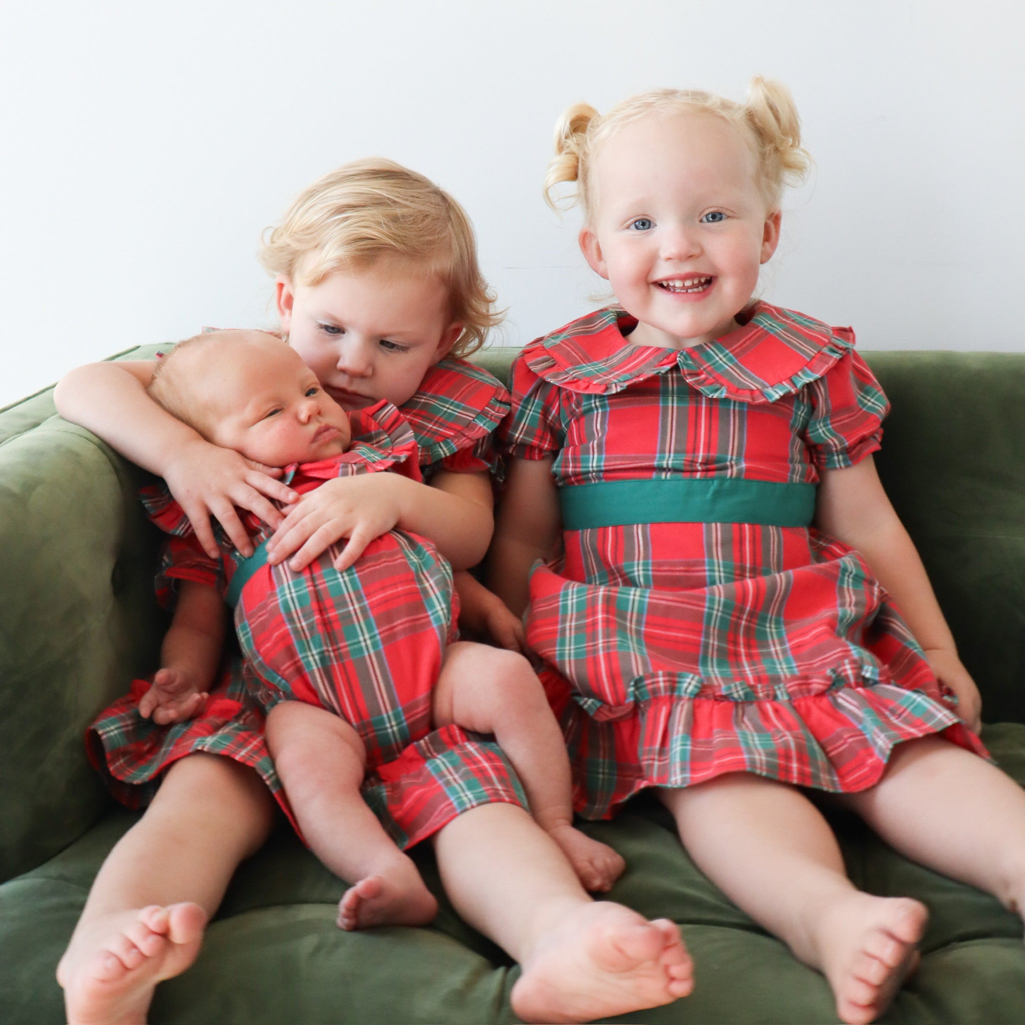 Joelle Dress - Classic Holiday Plaid