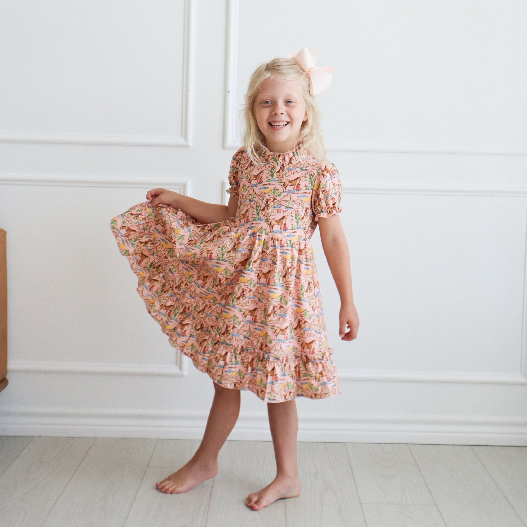 Collins Dress - Western Print