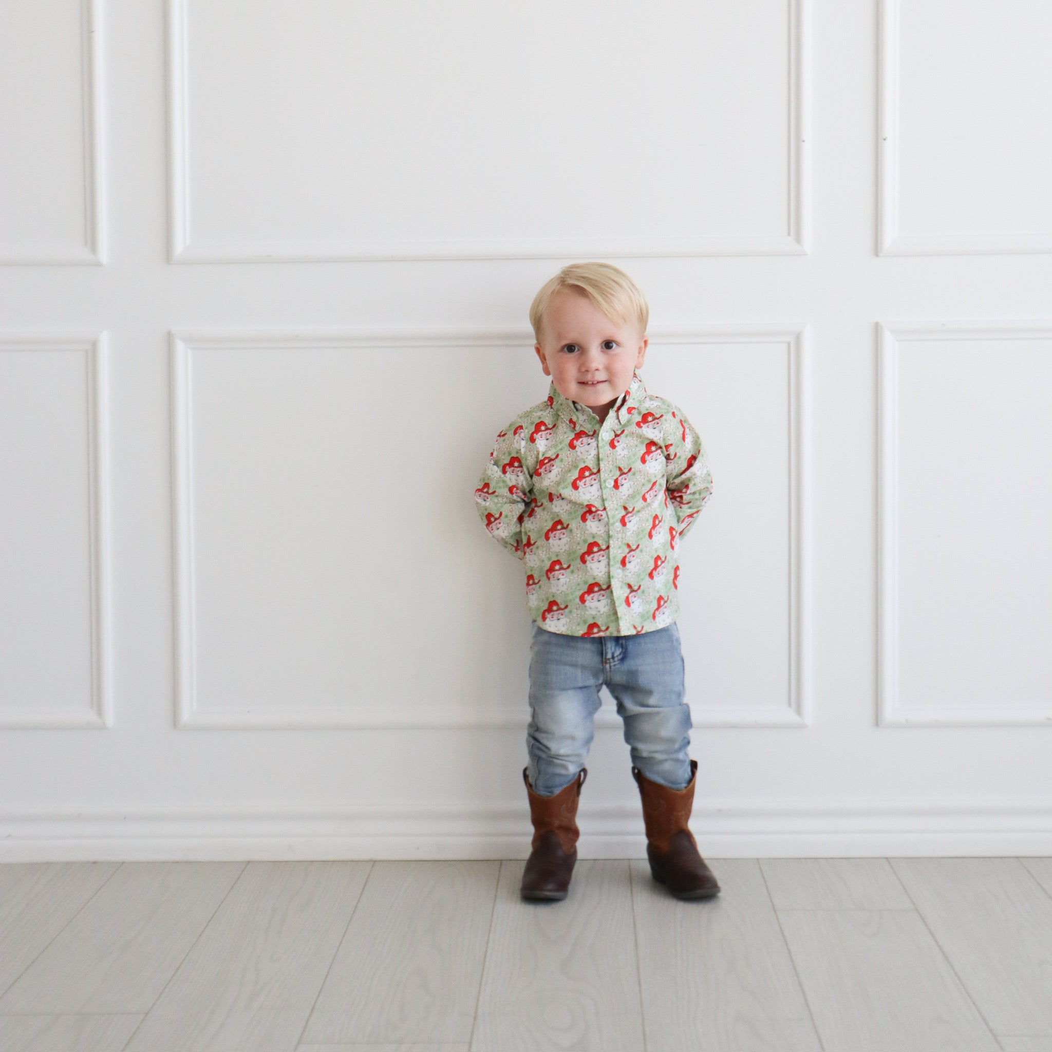 William Shirt - Ho Ho Howdy Green