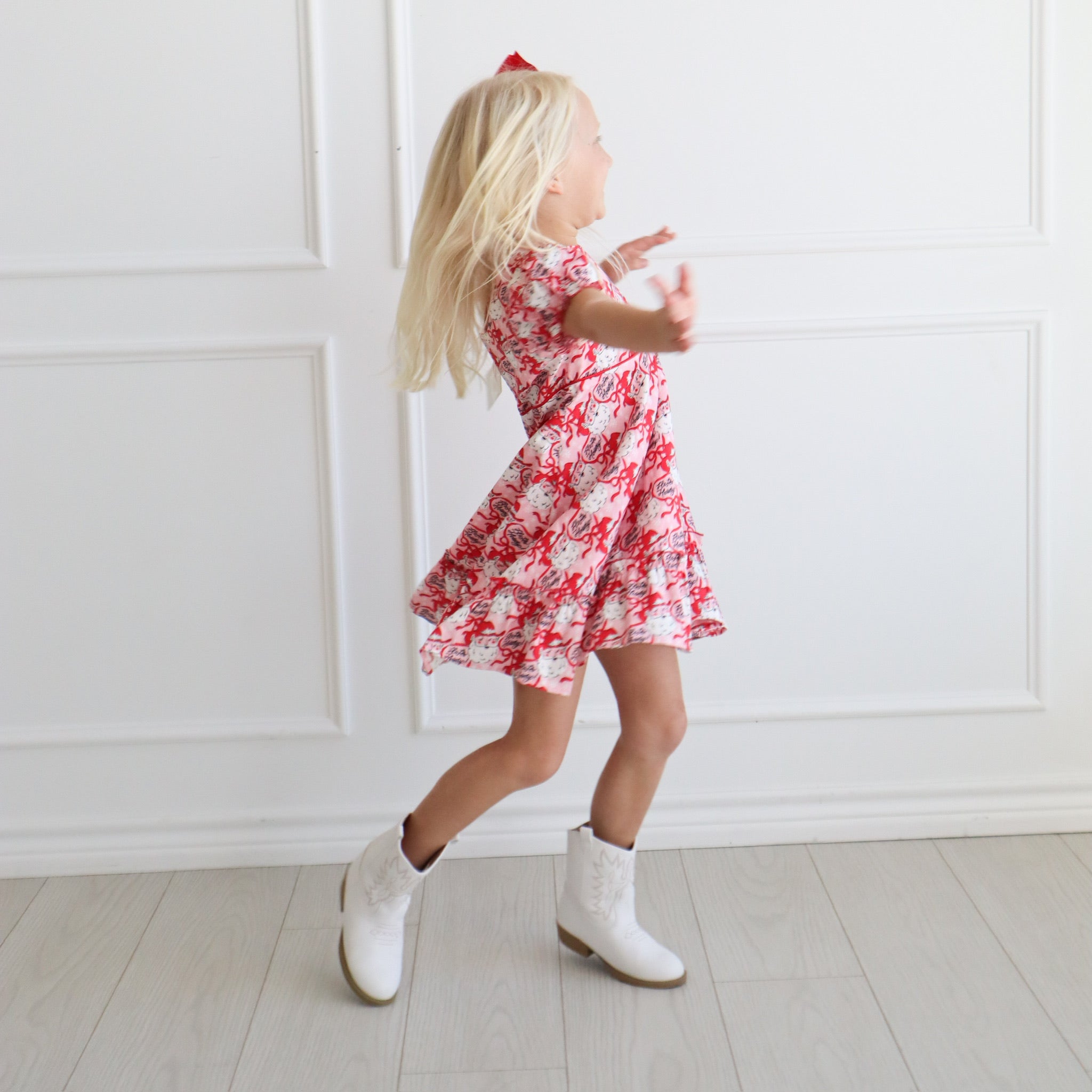 Leighton Dress - Ho Ho Howdy Pink