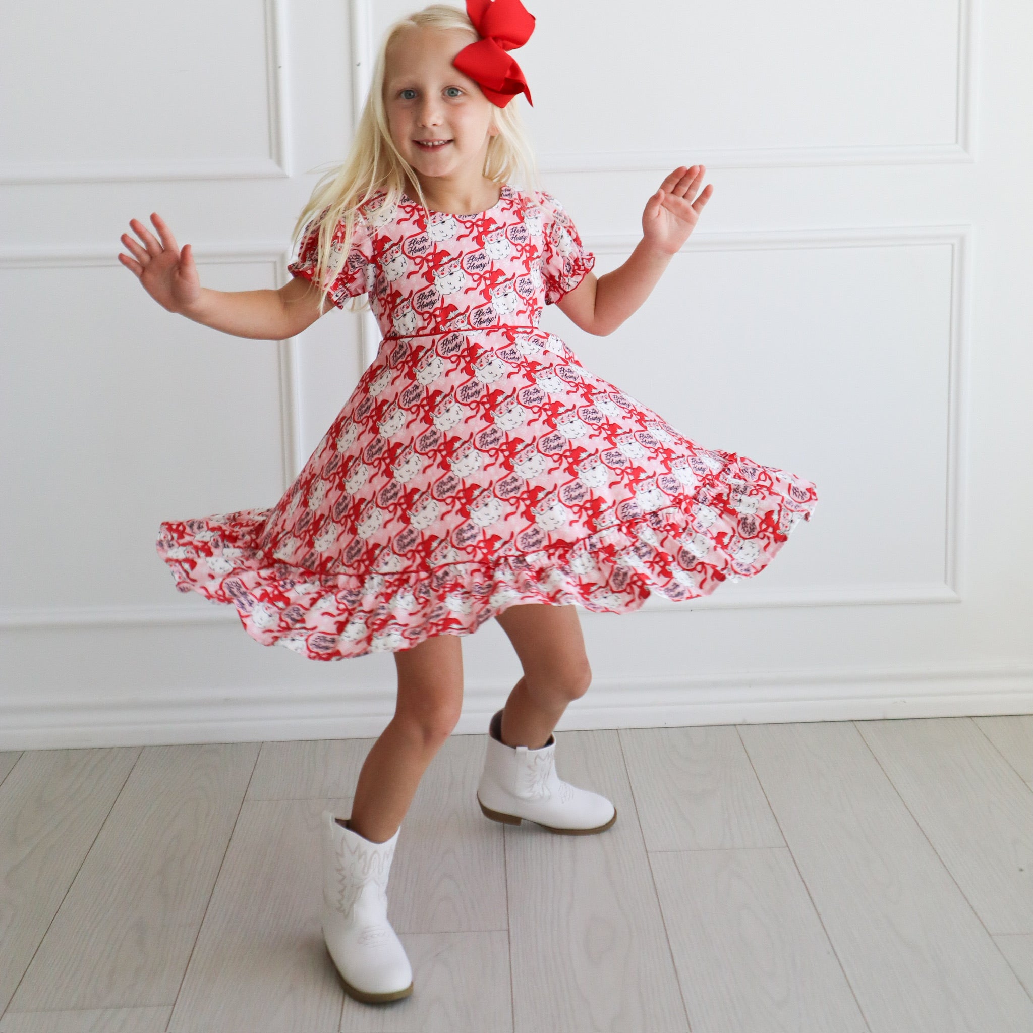 Leighton Dress - Ho Ho Howdy Pink