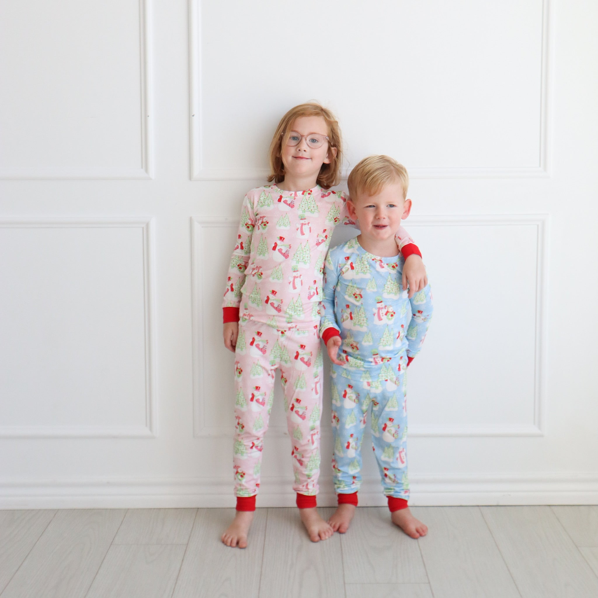 Loungewear Set - Pink Snowman