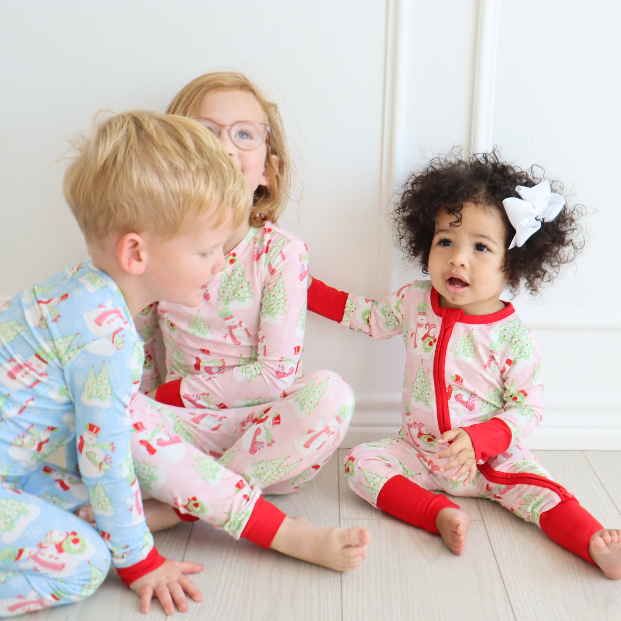 Loungewear Set - Pink Snowman