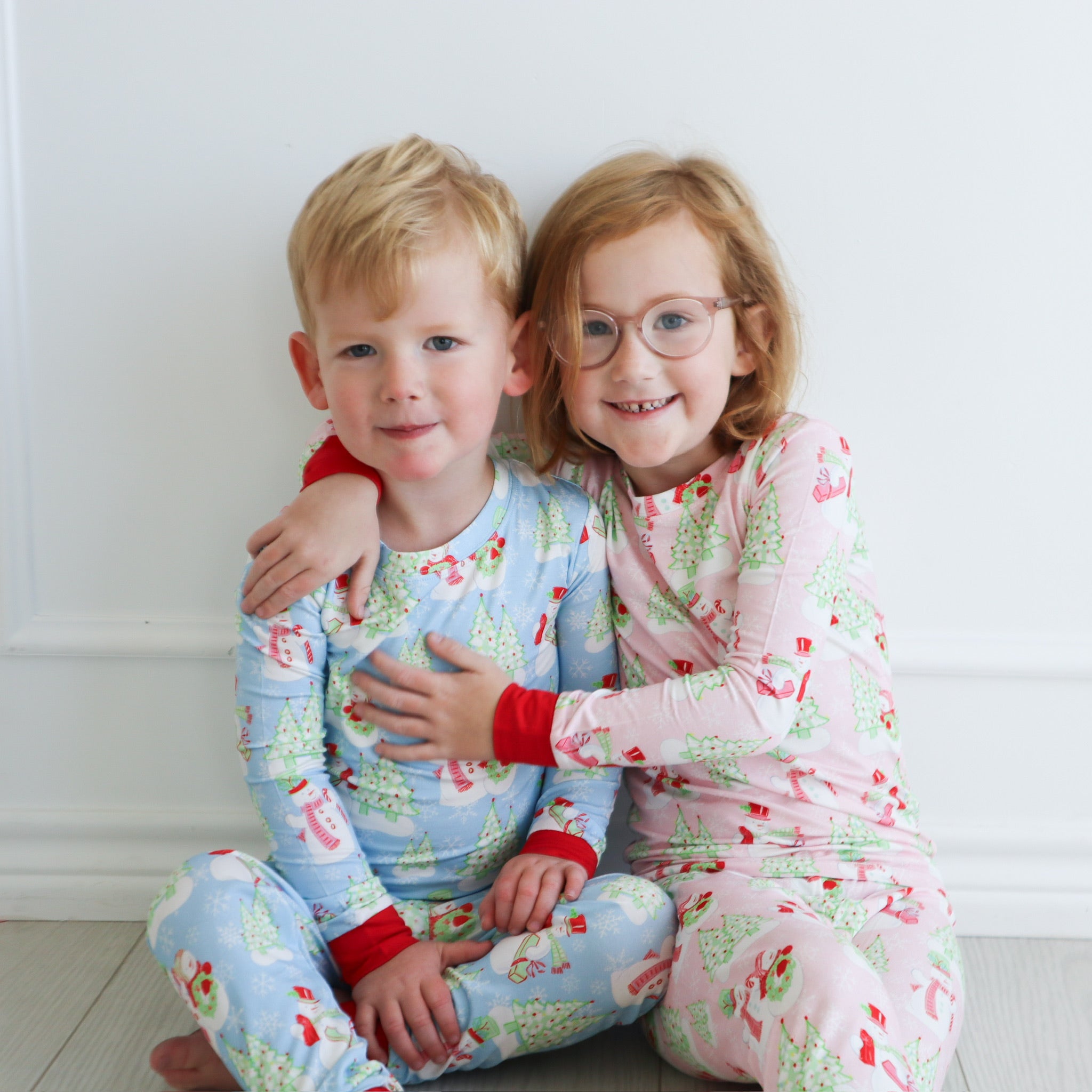 Loungewear Set - Pink Snowman