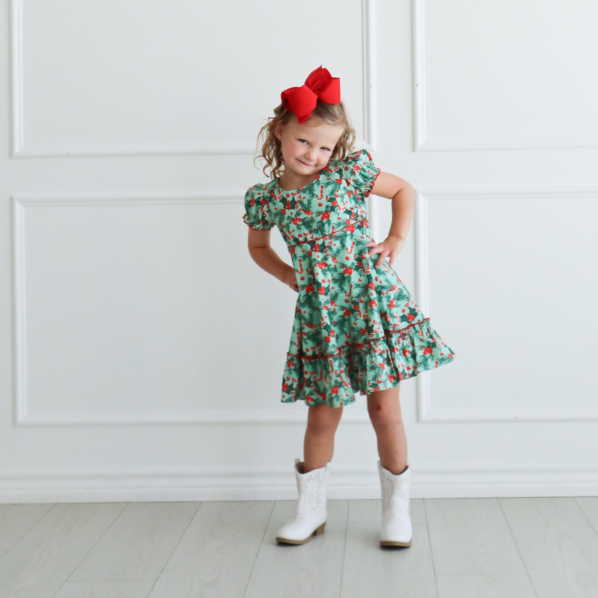 Leighton Dress - Holiday Holly