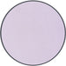 Round purple fabric sample with a black border on a white background