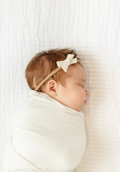 Linen Headband - Ivory