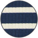 Close-up of blue and white striped fabric