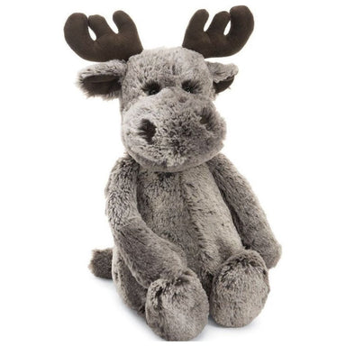 brown and grey moose stuffed animal