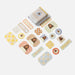 Collection of decorative stickers with a box labeled 'Your Stickers' on a white background