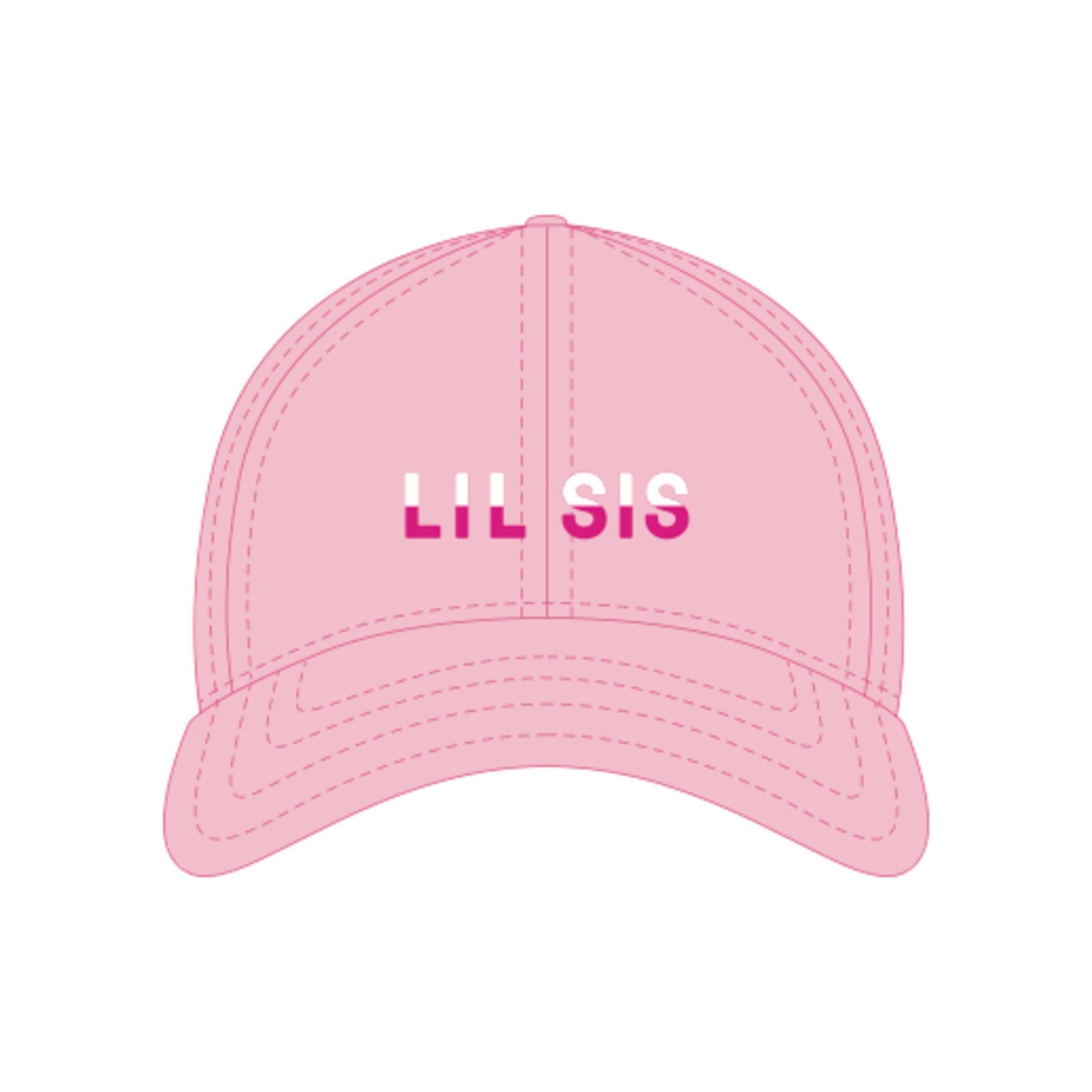 Baseball Hat - Lil Sis on Light Pink