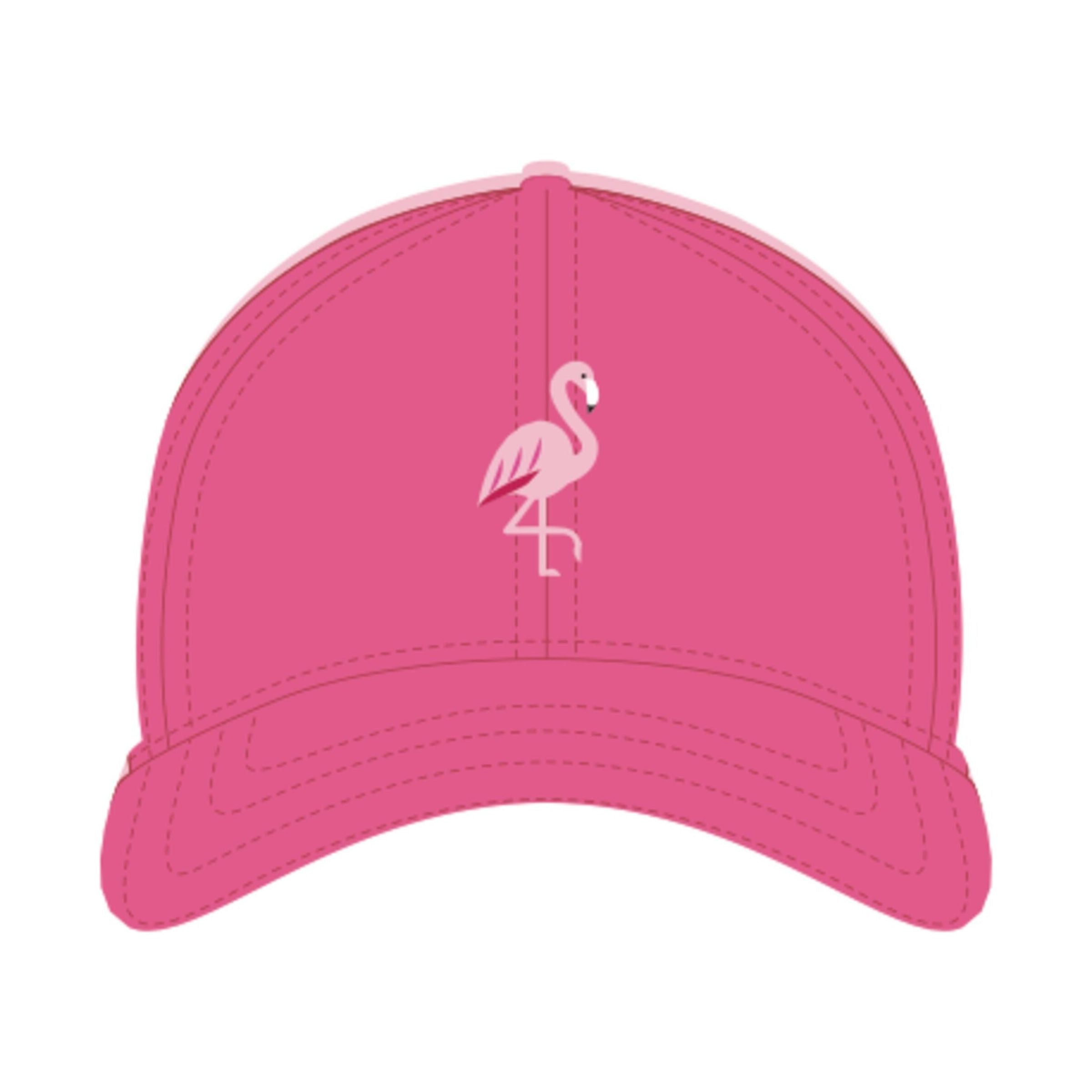 Baseball Hat - Flamingo on Bright Pink