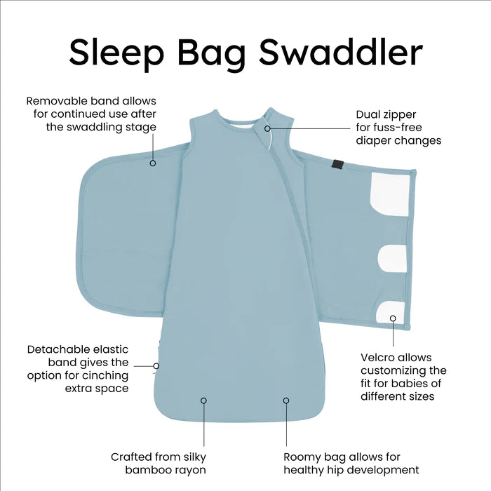 Sleep Bag Swaddler - Dusty Blue