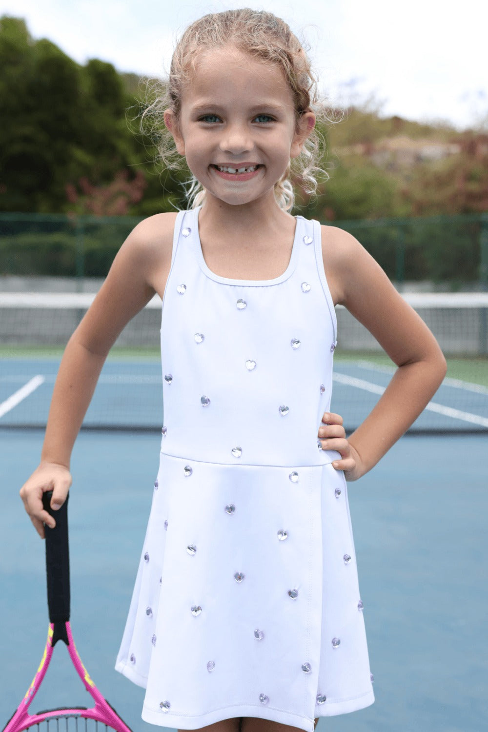 Dress - Lavender Heart Scuba Tennis