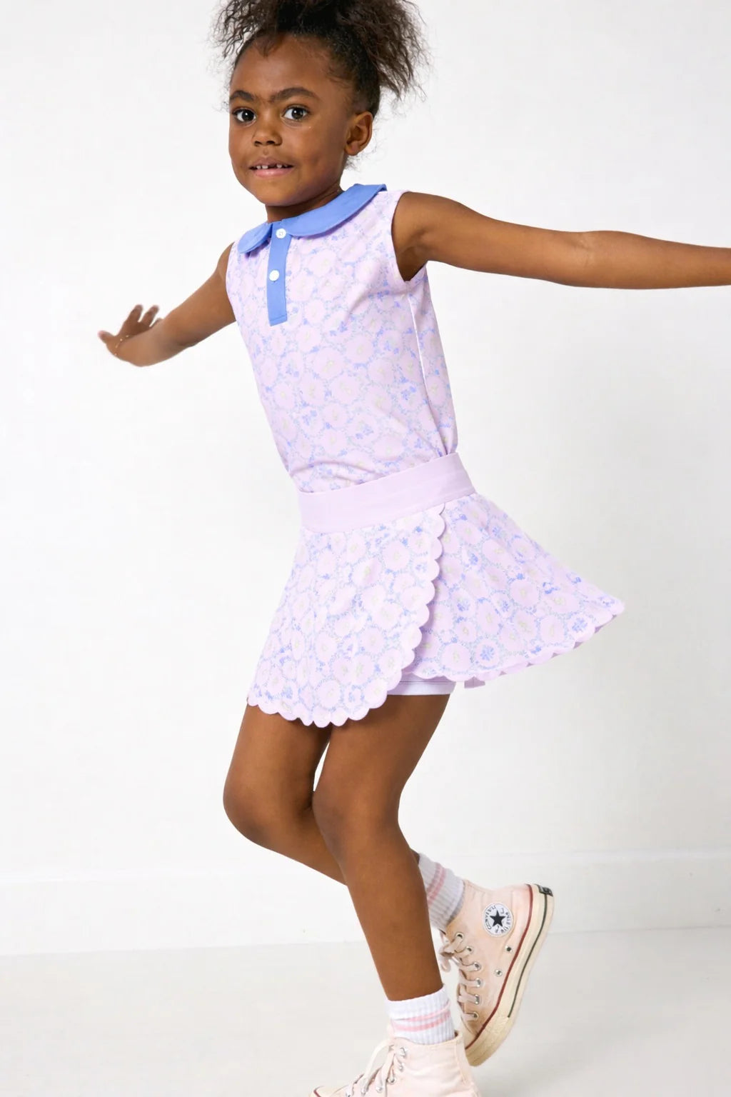 Scalloped Skort - Lavender Love