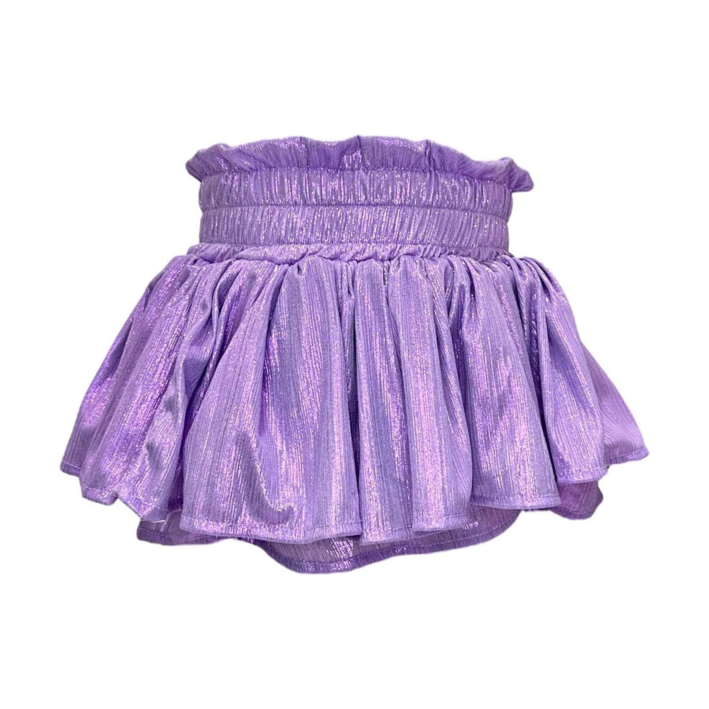 Metallic Skirt - Lavender