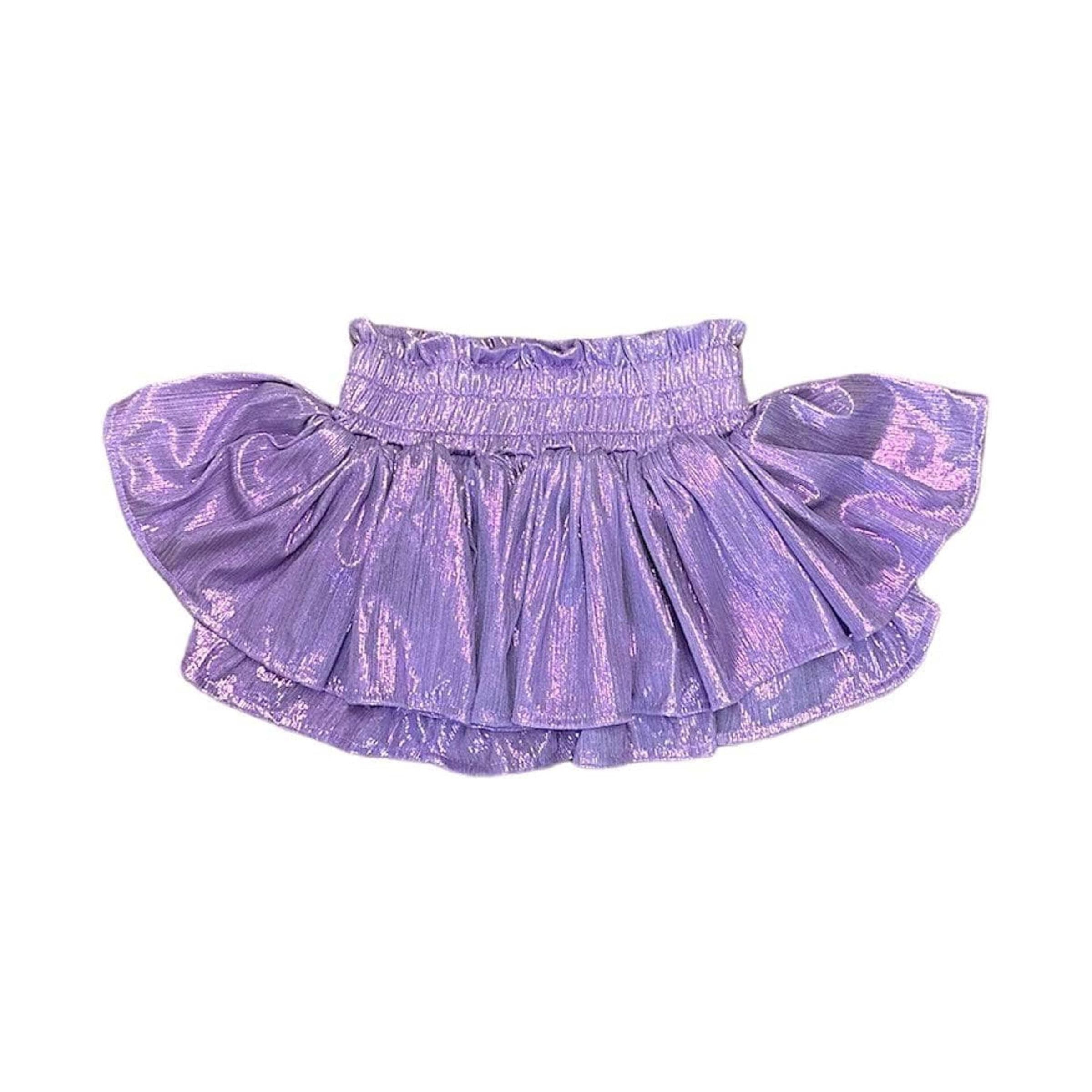 Metallic Skirt - Lavender