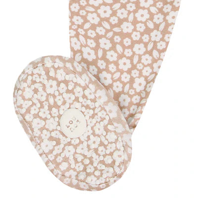 Non-slip sole on zipper footie