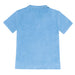 Blue t-shirt with collar on a white background