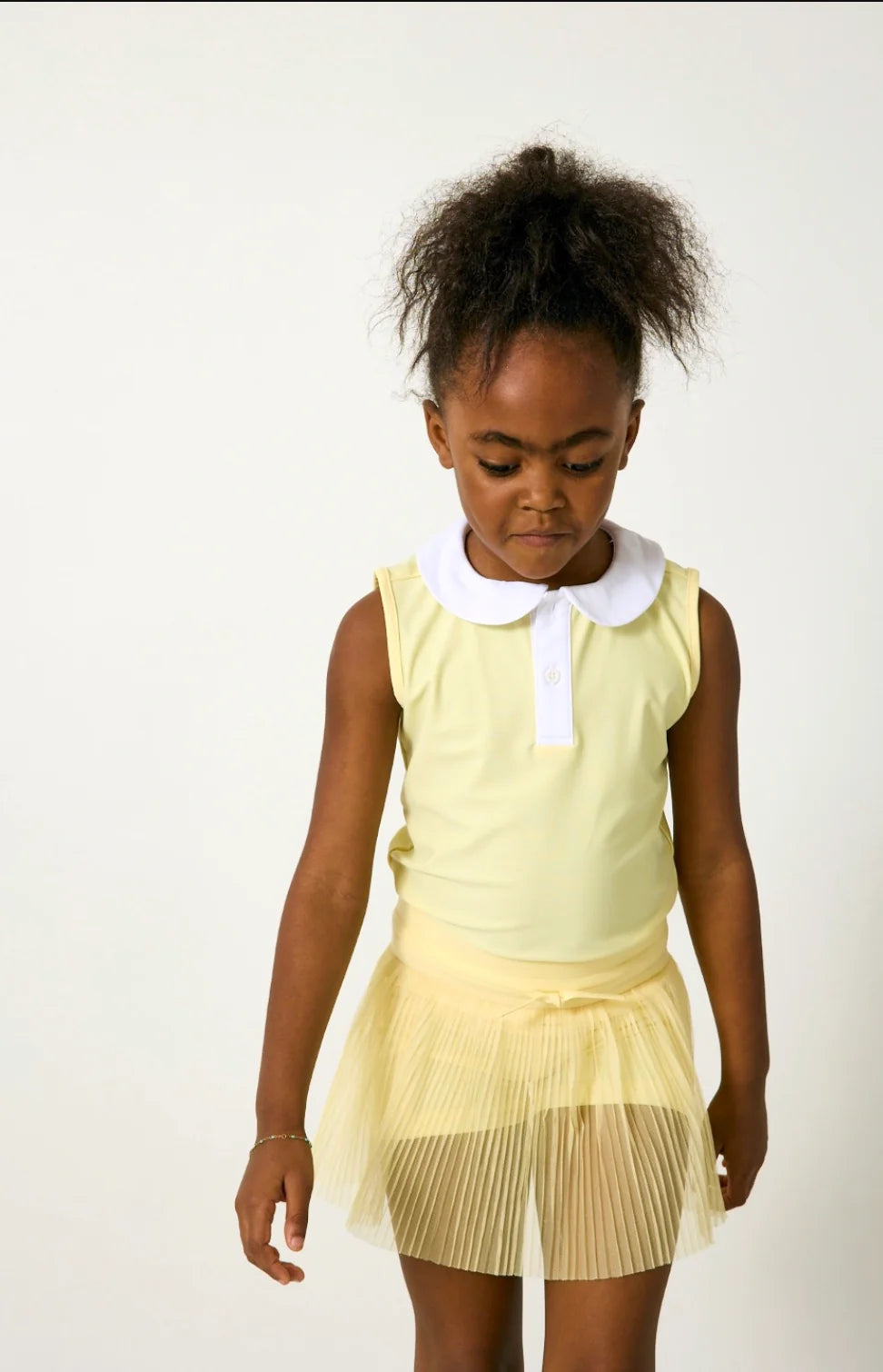 Girly Girl Tank - Lemon/White