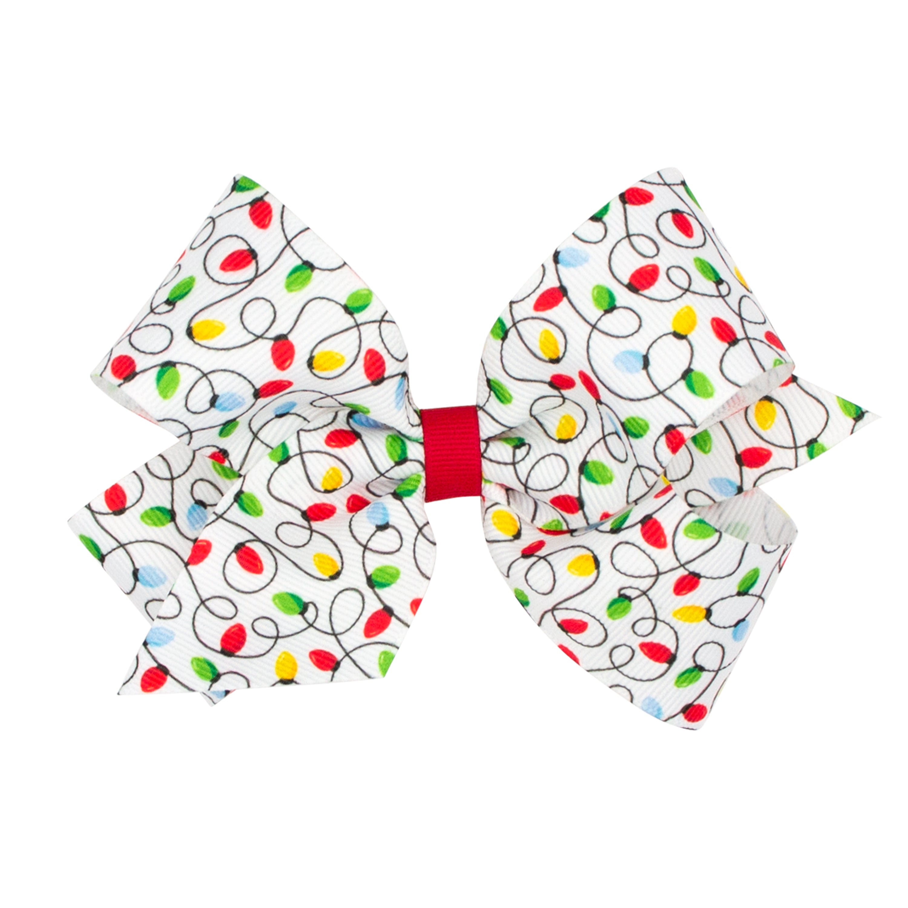 Grosgrain Bow - Red Christmas