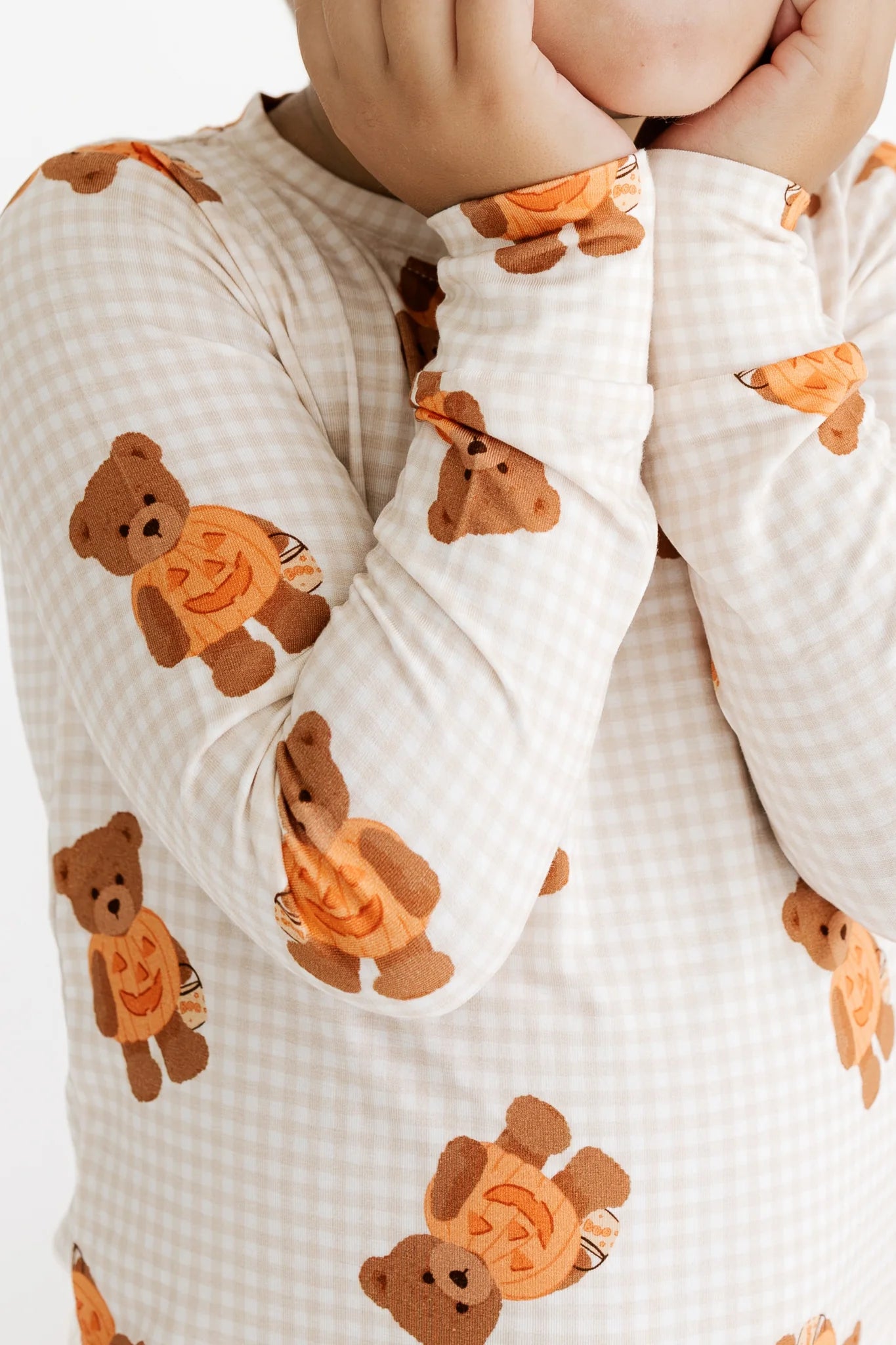Loungewear Set - Gingham Little Boo Bear