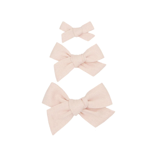 Hair Clip - Linen Ballet Bow