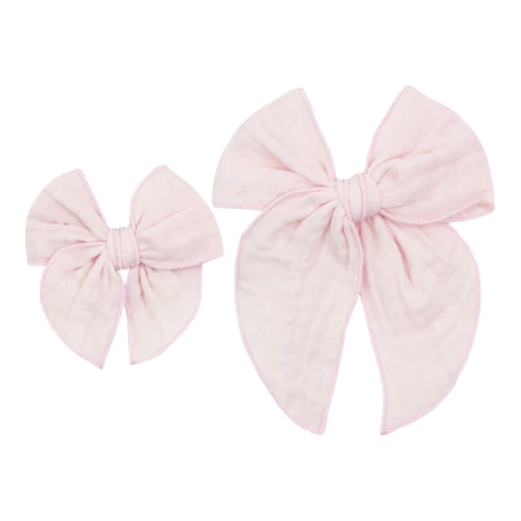 Hair Clip - Blush Cloud Muslin