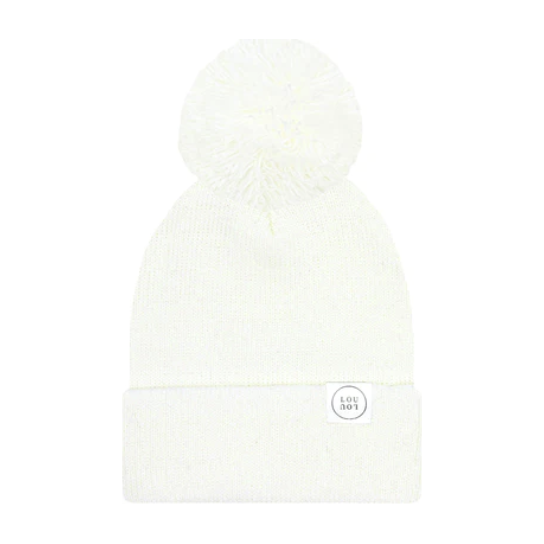 Beanie (with Pom) - Ivory