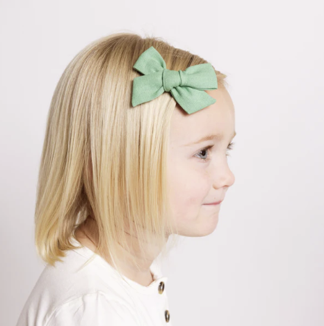 Hair Clip - Jade Linen