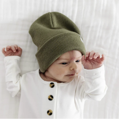 Beanie  - Moss Green