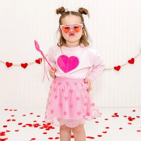Tutu - Mini Sequin Hearts