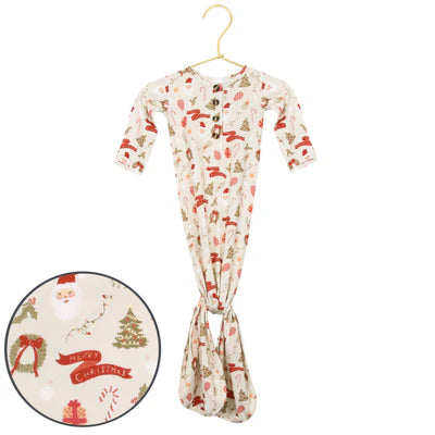 Knotted Gown - Mistletoe