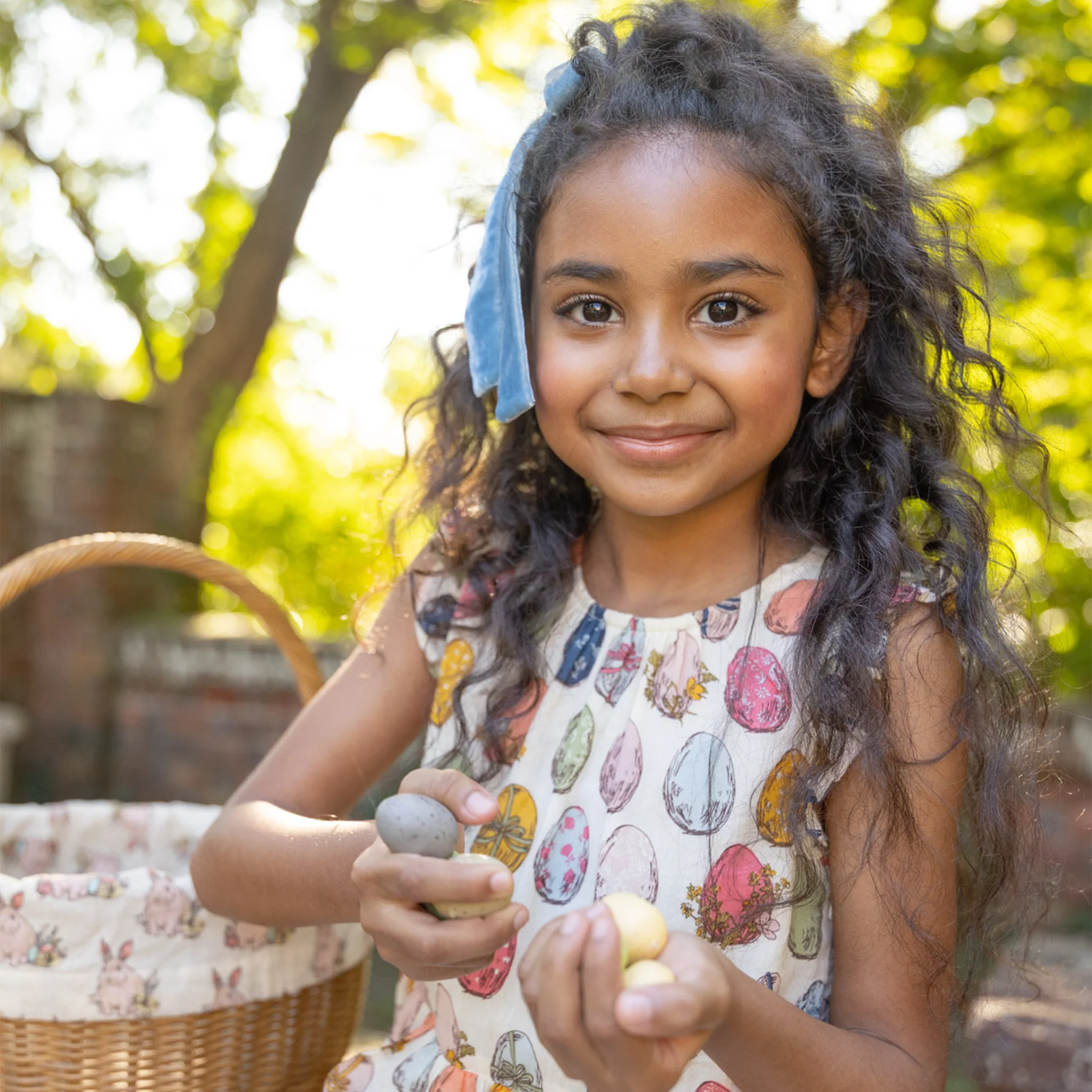 Eloise Ruffle Dress - Multi Eggs