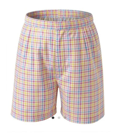 Pastel checkered swimsuit on a white background