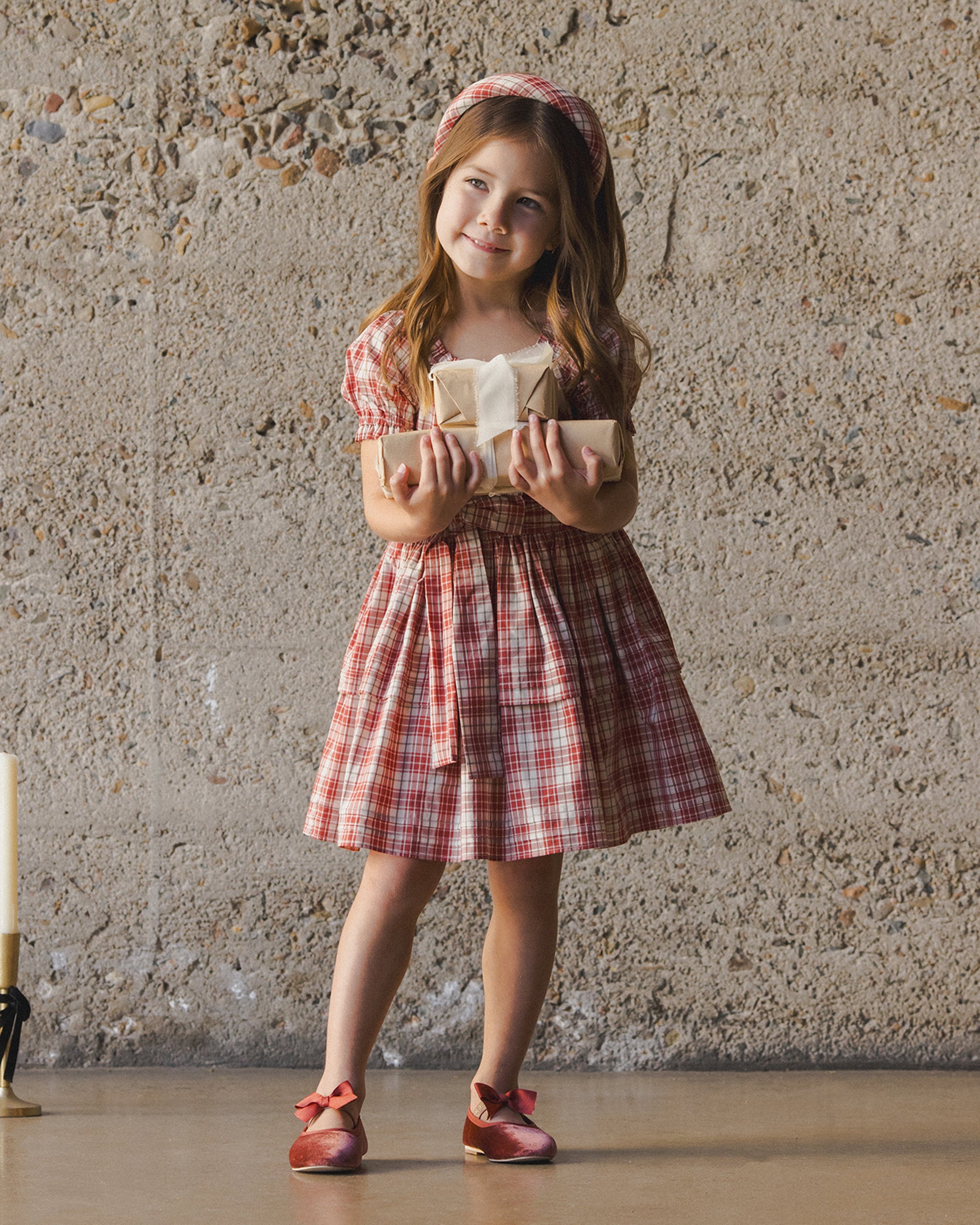 Annette Dress - Holiday Tartan