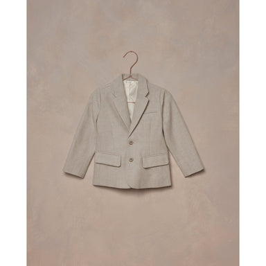 fog grey colored linen suit jacket