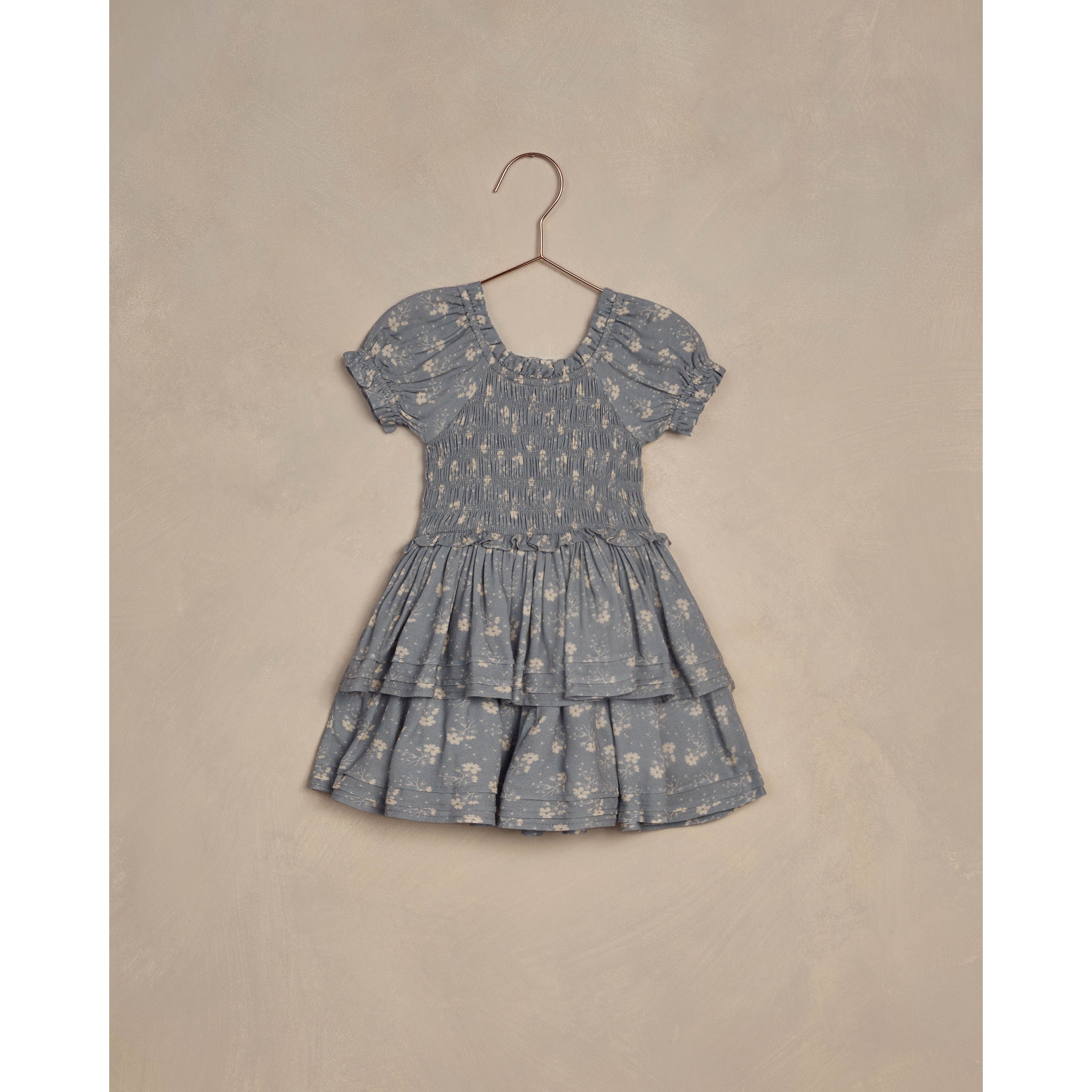 Corsette Dress - Blue Ditsy