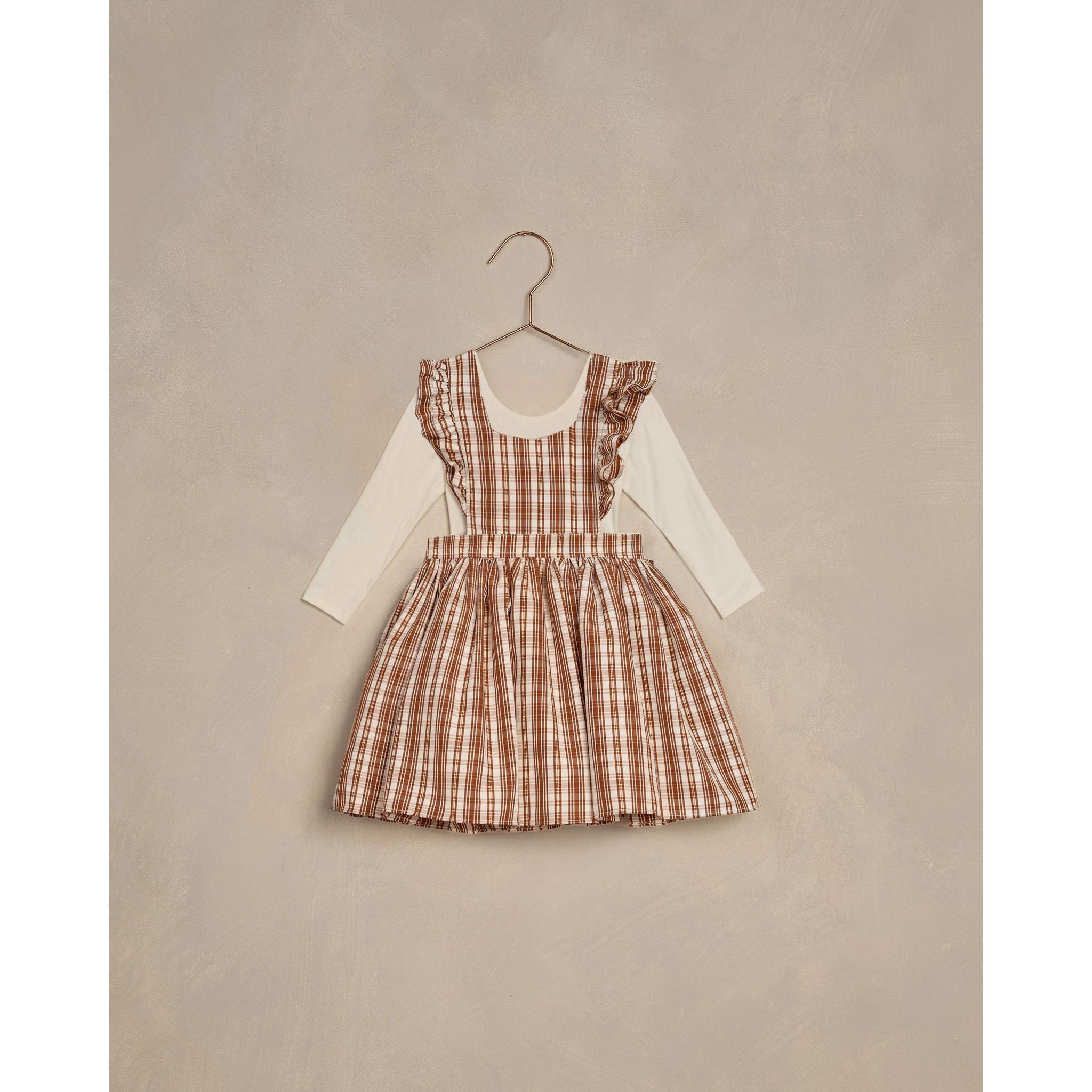 Agatha Dress - Copper Plaid